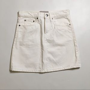 Everlane denim skirt white sz 24